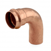 1-1/4" Press Copper 90° Street Elbow, Made in the USA Apollo