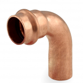 3/4" Press Copper 90° Street Elbow, Made in the USA Apollo