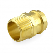 1-1/4" Press x Male Threaded Adapter, Lead-Free Brass, Made in the USA Apollo