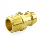 1/2" Press x 3/4" Male Threaded Adapter, Lead-Free Brass, Made in the USA Apollo