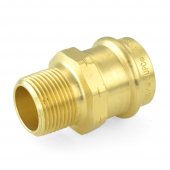 1" Press x 3/4" Male Threaded Adapter, Lead-Free Brass, Made in the USA Apollo