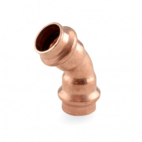 1/2" Press Copper 45° Elbow, Made in the USA Apollo