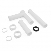 1-1/2" Garbage Disposal Waste/Drain Kit, Adjustable (10"-14"), White Plastic Sioux Chief