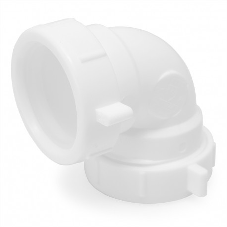 1-1/2" 90° Elbow, White Plastic Sioux Chief