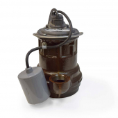 Automatic Sump Pump w/ Piggyback Wide Angle Float Switch, 10' cord, 1/4 HP, 115V Liberty Pumps