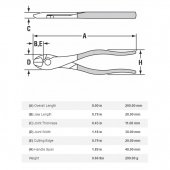 338 Channellock 8" High Leverage Lap Joint Diagonal Cutting Plier Channellock