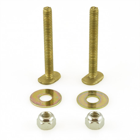 1/4" x 2-1/4" Long Solid Brass Closet Bolts Kit Sioux Chief