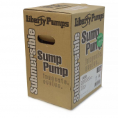 Manual Sump Pump, 10' cord, 1/2 HP, 115V Liberty Pumps