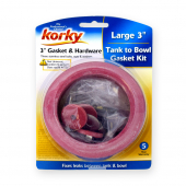 Korky 3" Universal (Except Kohler) Tank-To-Bowl Toilet Gasket Kit Korky