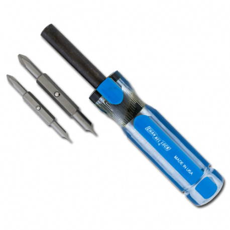61A Channellock 6 in 1 Multi-Bit Screwdriver (Slotted, Phillips screws and Nutdriver) Channellock