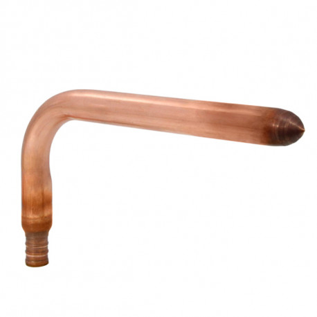 Copper Stub Out Elbow for 1/2" PEX Tubing, 6" x 3.5" Sioux Chief