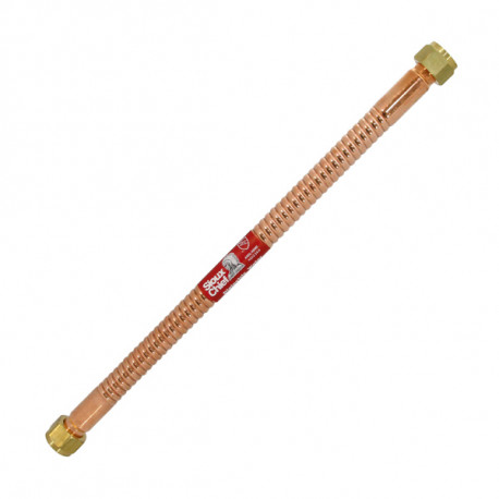 18" Flexible Copper Water Heater Connector 3/4" FIP x 3/4" FIP (Swivel) Sioux Chief