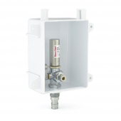 Ox Box Icemaker Outlet Box w/ Water Hammer Arrestors, 1/2" PEX-A (F1960), Lead-Free Sioux Chief