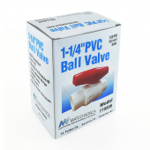 1-1/4" PVC Ball Valve, Solvent Weld, Sch. 40/80 Matco-Norca