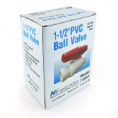 1-1/2" PVC Ball Valve, Solvent Weld, Sch. 40/80 Matco-Norca