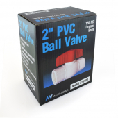 2" PVC Ball Valve, FPT Threaded, Sch. 40/80 Matco-Norca