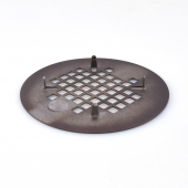 4-1/4" Oil Rubbed Bronze Snap-in Shower Drain Strainer Sioux Chief