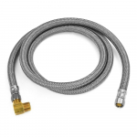 60" Poly Braided Dishwasher Connector w/ 3/8" MIP Elbow (3/8" Compr. x 3/8" Compr.)