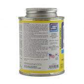 8 oz (1/2 pint) EverTUFF 1-Step CPVC CTS Cement w/ Dauber, Med Body, Fast Set, Yellow Spears