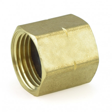 3/4" FGH x 3/4" FGH Brass Solid Coupling Everhot