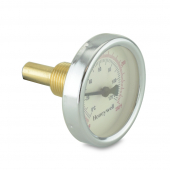 Thermometer,  1/2" NPT, 2-1/2" Dial, 32-250F, 1-1/2" stem Honeywell
