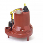 Automatic High Temperature Sump Pump (200F) w/ Piggyback Wide Angle Float Switch, 25' cord, 4/10 HP, 115V Liberty Pumps