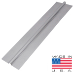 4ft long x 4" wide, 1/2" PEX Aluminum Heat Transfer Plates (50/box), Omega-Shaped, Made in the USA