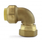 1/2" Push To Connect x 1/2" FNPT Swivel Elbow, Lead-Free OmniGrip