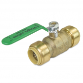 3/4" x 3/4" Push To Connect Ball Valve, Lead-Free Wright Valves