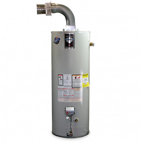 40 Gal, Defender Direct Vent Water Heater (NG) w/ Solid Vent Kit, 6-Yr Wrty Bradford White