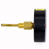 Tridicator, 1/4" NPT, 3-1/8" Dial, 60-320F, 75 psi max., 1.65" stem Honeywell-Resideo