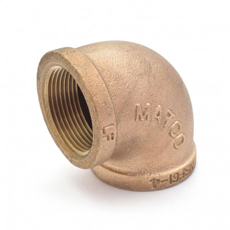1-1/4" FPT Brass 90° Elbow, Lead-Free Matco-Norca