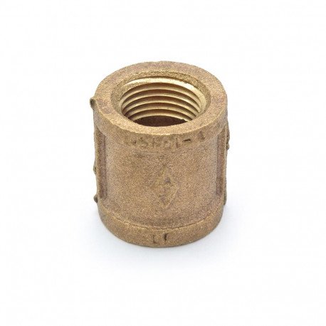 1/2" FPT Brass Coupling, Lead-Free Matco-Norca