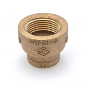 1" x 1/2" FPT Brass Coupling, Lead-Free Matco-Norca
