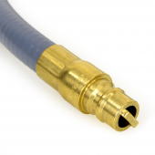 12ft Quick-Disconnect, PVC-Coated, Portable Gas Appliance/BBQ Connector, 3/8" FIP x 3/8" FIP, 3/8" ID Dormont
