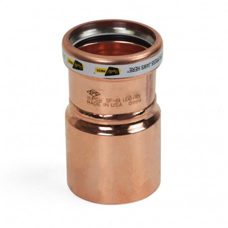 3" FTG x 2-1/2" Press Copper Reducer, Made in the USA Apollo