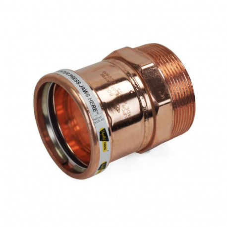3" Press x Male Threaded Copper Adapter, Made in the USA Apollo
