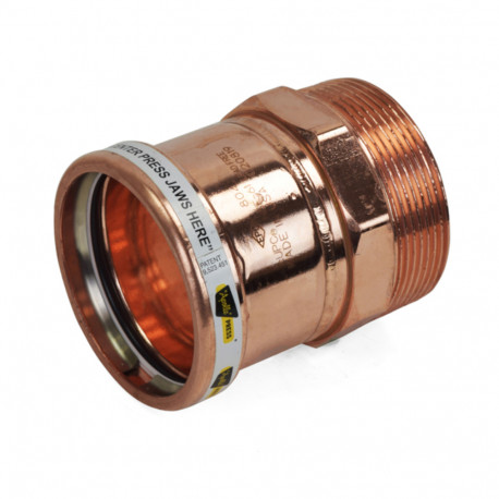 4" Press x Male Threaded Copper Adapter, Made in the USA Apollo