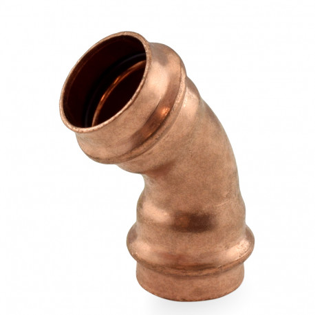 1" Press Copper 45° Elbow, Made in the USA Apollo