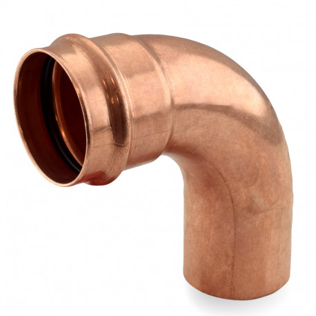2" Press Copper 90° Street Elbow, Made in the USA Apollo