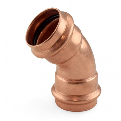 1-1/2" Press Copper 45° Elbow, Made in the USA Apollo