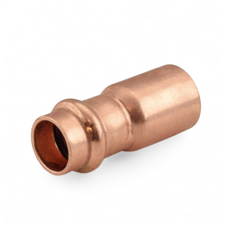 1" FTG x 3/4" Press Copper Reducer, Made in the USA Apollo