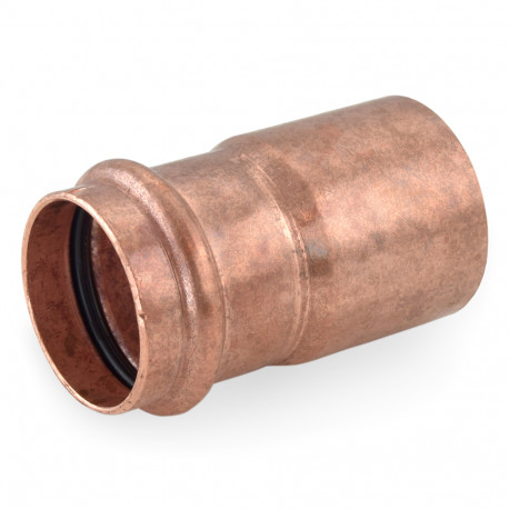 1-1/2" FTG x 1-1/4" Press Copper Reducer, Made in the USA Apollo