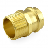 1-1/2" Press x Male Threaded Adapter, Lead-Free Brass, Made in the USA Apollo