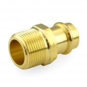 3/4" Press x 1/2" Male Threaded Adapter, Lead-Free Brass, Made in the USA Apollo