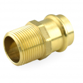 1" Press x Male Threaded Adapter, Lead-Free Brass, Made in the USA Apollo