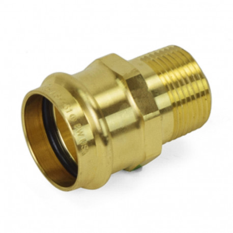 2" Press x 1-1/2" Male Threaded Adapter, Lead-Free Brass, Made in the USA Apollo