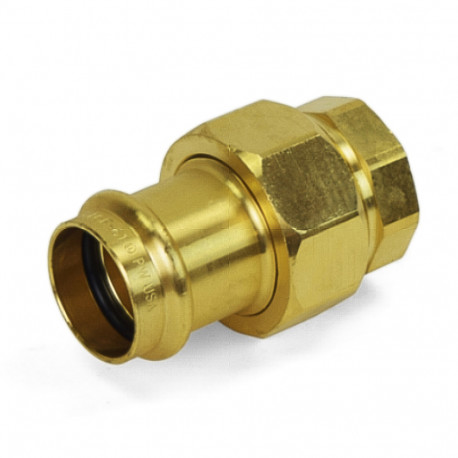 1" Press x FPT Threaded Union, Lead-Free Brass, Made in the USA Apollo