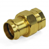 1-1/4" Press x FPT Threaded Union, Lead-Free Brass, Made in the USA Apollo