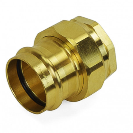 1-1/2" Press x FPT Threaded Union, Lead-Free Brass, Made in the USA Apollo